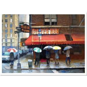  Oyster Bar by Frank Hanavan Signed Giclee Art