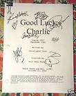   Charlie Autographed Script #108 Bridgit Mendler, Jason Dolley and more