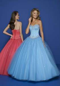 New Light Blue Prom/Ball Dress/Gown Size 6 8 10 12 14  