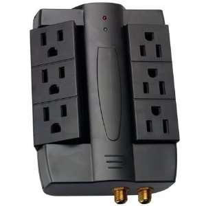 Coleman Cable 046858806 6 Outlet Surge Protector Home Theater/HDTV, 6 