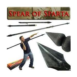  Spartan Warrior Spear   Suede Leather Grip   7 Feet Long 