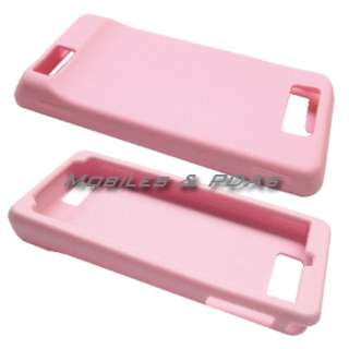 Light Pink Soft Silicone Skin Cover Case for Motorola Droid X / Droid 