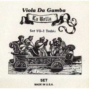  La Bella Viola Da Gamba Treble, VG 1 Musical Instruments