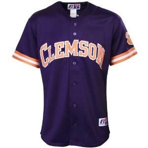   Clemson Tigers Purple Replica Baseball Jersey