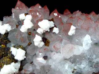 Attractive~~~ Lovely Red Quartz Crystal & Pyrite  