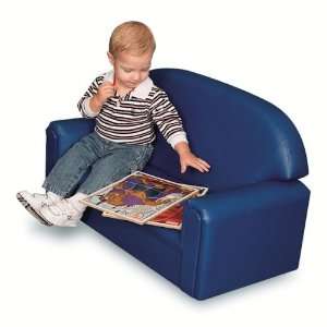  Vinyl Toddler Furniture Sofa   Blue Furniture & Decor