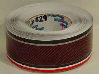 BAYLINER 2 1/2 INCH RED / BLACK BOAT PINSTRIPE tape  
