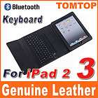   Leather Case Wireless Bluetooth Keyboard For Apple iPad 2 2nd iPad2