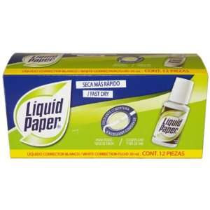  Liquid Paper White Correction Fluid Case Pack 24