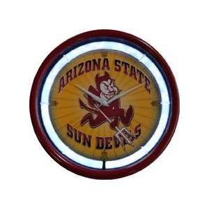  Arizona State Sun Devils Plasma Neon Clock: Sports 