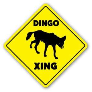  DINGO CROSSING Sign xing gift novelty australia outback dog 