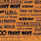 orange black halloween words fright night whistler studios abc scary