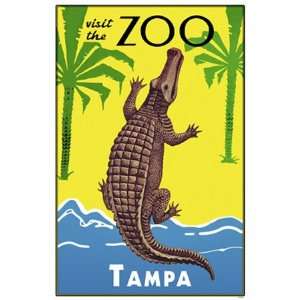  Visit the Zoo Tampa, Alligator Poster