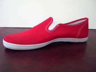 EASY SPIRIT Red Canvas Shoes Flats Women Size 11  