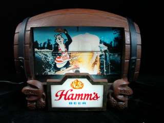 Vintage Hamms Motion Beer Bar Advertisement Sign Light Up Flipping 