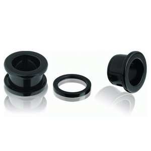   Acrylic Flesh Tunnel Screw on Plugs  0g (8mm)  Sold as a Pair: Jewelry