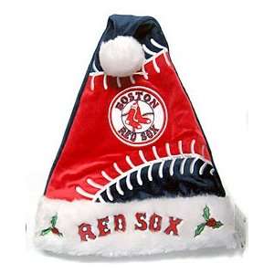  Boston Red Sox Color Block Santa Hat: Sports & Outdoors