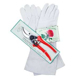 for the rose lover pruner & gloves gift set: Patio, Lawn 