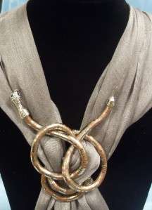   Snake Jewelry Necklace Bracelet Twistable Design Scarf Holder BSH36