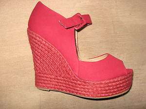 NEW Charles Albert red open toe wedges hi sz 9 Other colors & styles 