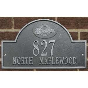  Milwaukee Brewers Pewter & Silver Personalized Address 