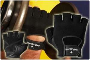 HARBINGER #155 POWER WEIGHT LIFTING GLOVES   gym weight  