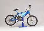 Great Blue Die Cast Miniature Bicycle with Lightening Bolt Design 