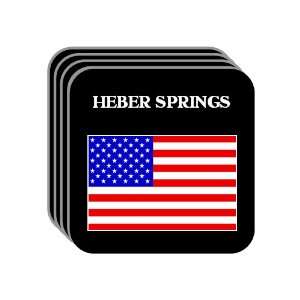  US Flag   Heber Springs, Arkansas (AR) Set of 4 Mini 