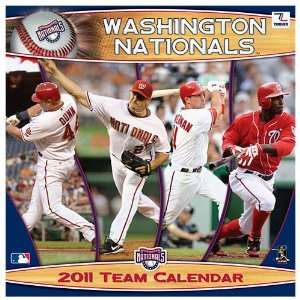  Washington Nationals 2011 Calendar 12x12 Team Wall Calendar 