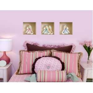  3D Wall Niche Removable Wall Decals Stuffed Bunnys
