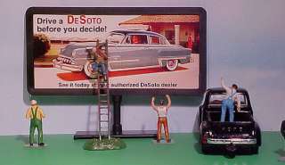 1952 DeSoto 2 Door Sedan Billboard 1/43 O Scale Train  