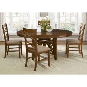    Liberty Furniture Bistro Oval Pedestal Table: Home & Kitchen