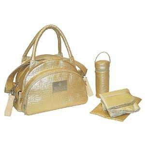  Gold Quilted Traveler Diaper Bag By Kalencom Baby