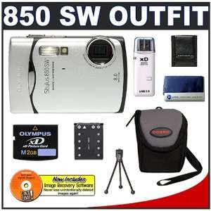  Olympus Stylus 850SW 8MP Waterproof Digital Camera with 