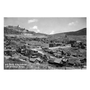 Victor, Colorado   General View of City of Gold Mines Travel Premium 