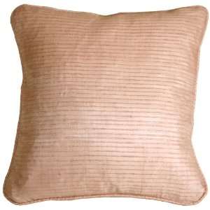  Pillow Decor   Ribbed Silk Shell Pink 17x17 Throw Pillow 