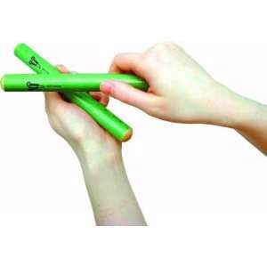  Basic Beat Pair of Green Claves Musical Instruments