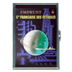 France Oil Company Retro ID Holder, Cigarette Case or Wallet MADE IN 