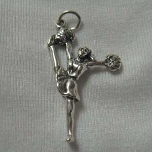  Sterling Silver Cheer Foot High Charm