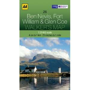  Walkers Map Ben Nevis, Fort William & Glen Coe 