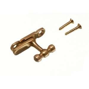 SHOWCASE CABINET CATCH FASTENER POLISHED BRASS WITH SCREWS ( pack of 
