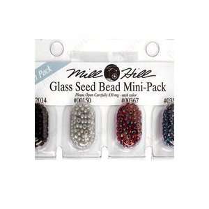 Millhill Glass Bead Mini Pack 2014, 150, 367, 358 Black, Grey, Garnet 