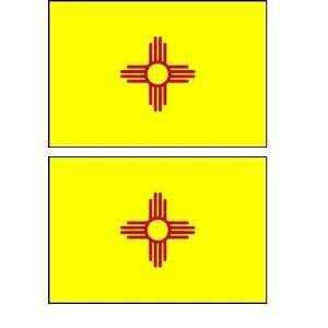  2 New Mexico State Flag Stickers Decal Bumper Window Laptop Phone 