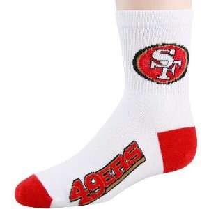  San Francisco 49ers Youth Red NFL Logo/Name Socks: Sports 