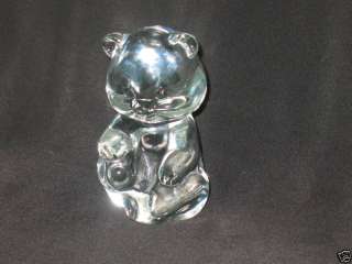 Vintage Signed Fenton Bear Paperweight  