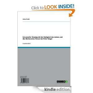   Peter Singer (German Edition) Jenny Enssle  Kindle Store