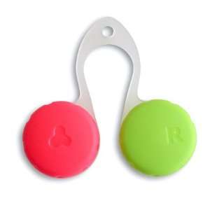  KABACLIP Contact Lens Case RED GREEN: Health & Personal 