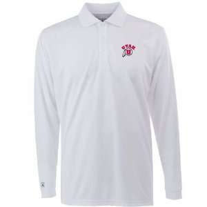  Utah Long Sleeve Polo Shirt (White): Sports & Outdoors