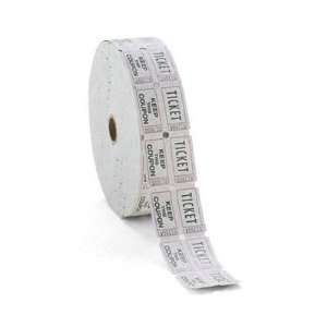   Double Ticket Roll   2,000 Tickets Per Roll (White)