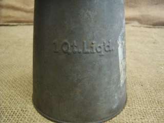 Vintage Oil Mixing Can  Antique Oiler Old Gas Auto Car  